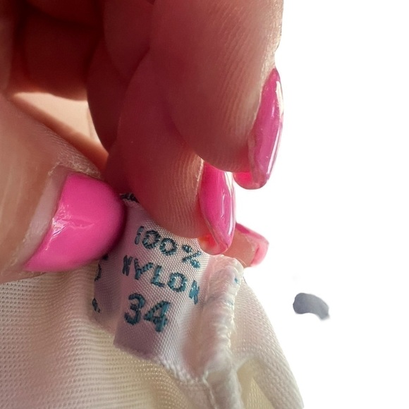 Vintage kayser slip dress white size 34 - Picture 6 of 6